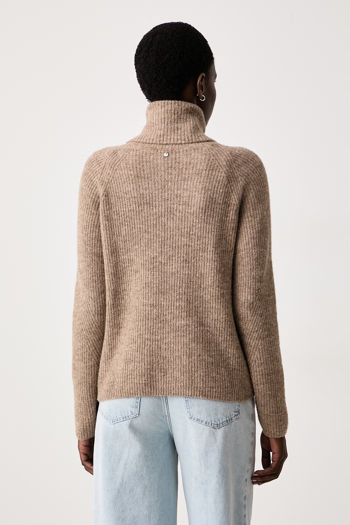 Odzież BOSS Orange Sweter damski z wełną C_Falodina_1 50569896 beżowy
