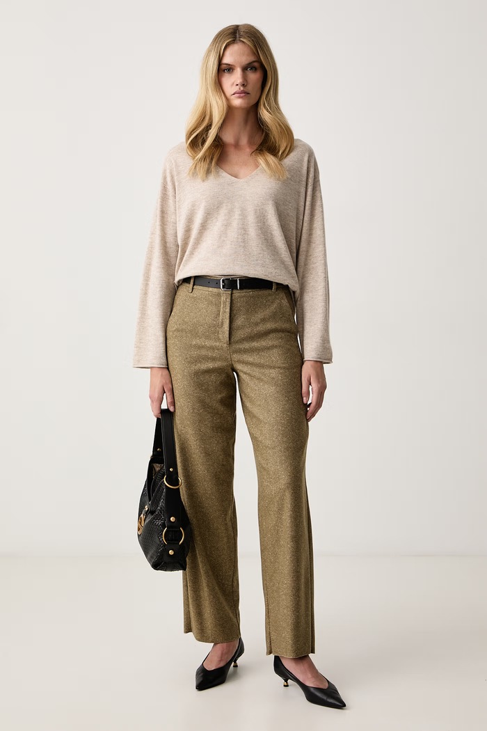 BOSS Orange Светр жіночий вовняний C_Faprani 50569882 бежевий AW26