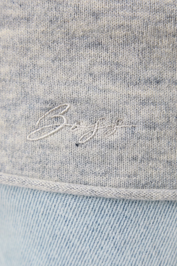 Sweter damski wełniany C_Faprosa BOSS Orange szary 50569876