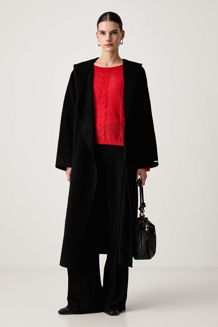 BOSS Orange Пуловер дамски с вълна C_Fypera 50569869 червен AW26