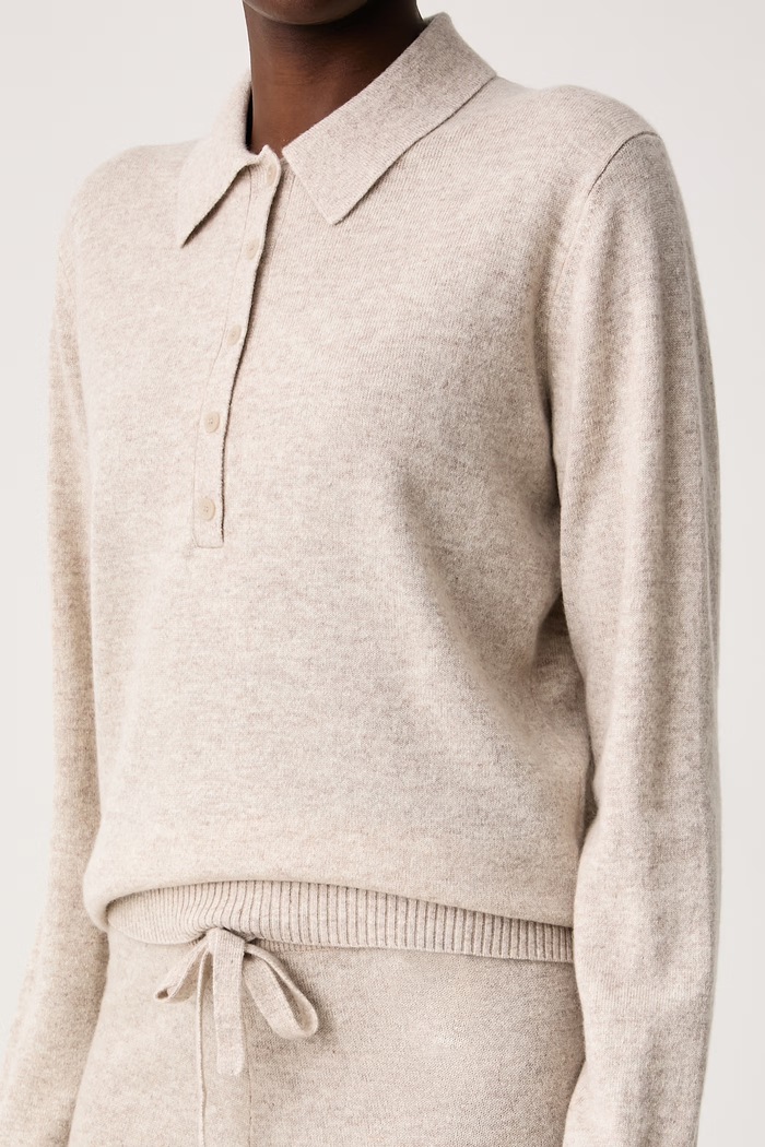 Sweter damski kaszmirowy Falonsi BOSS 50571228 beżowy
