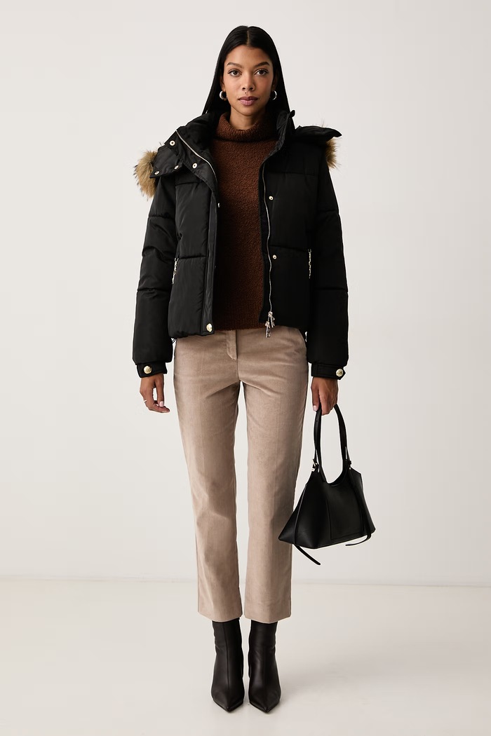 BOSS Ζιβάγκο γυναικείο με μαλλί Fubrini 50571219 καφέ AW26