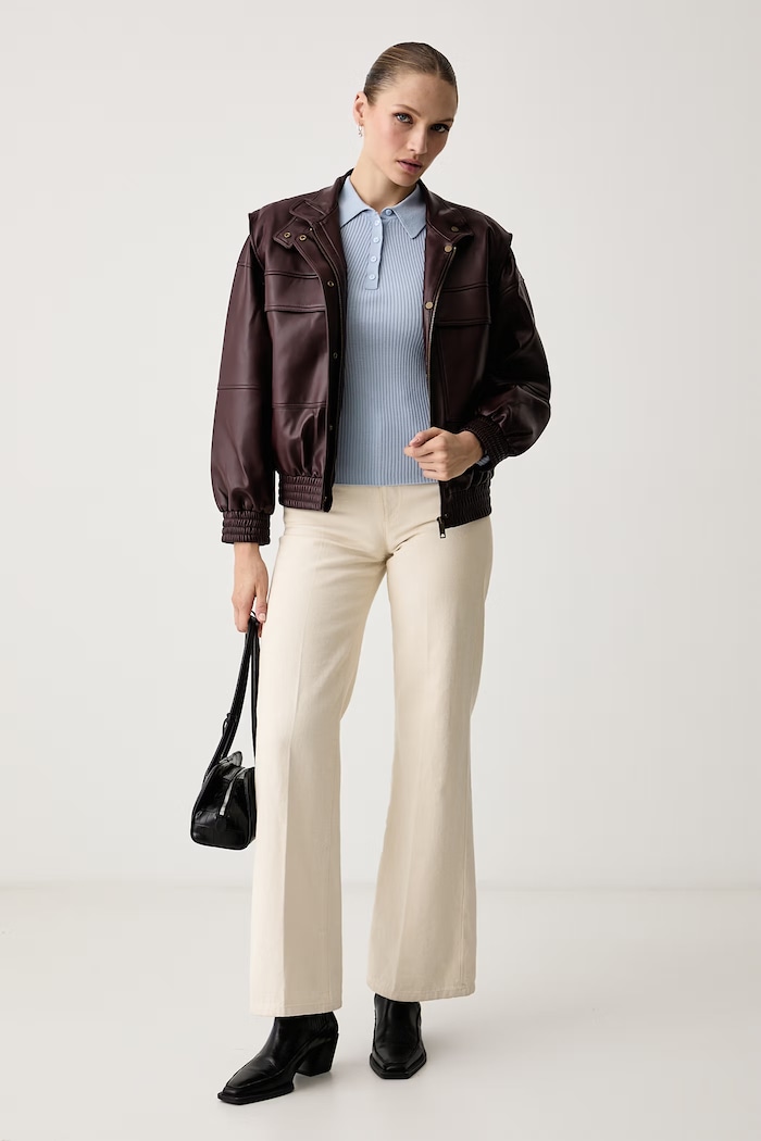 BOSS Sweter damski wełniany Faelina 50567364 niebieski AW26