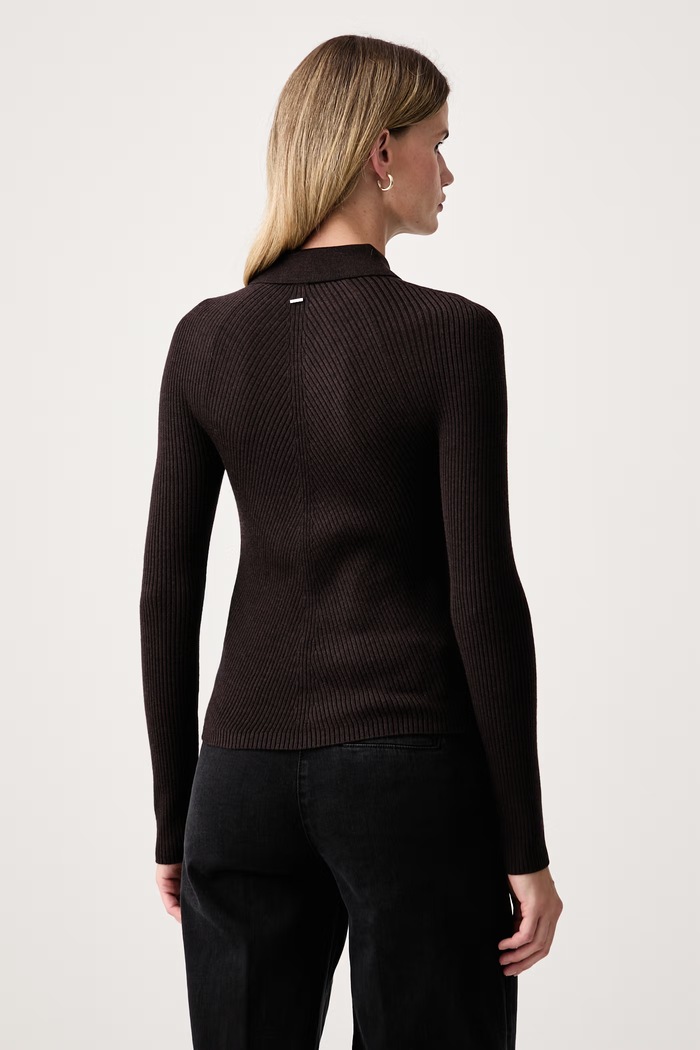 Odzież BOSS Sweter damski wełniany Faelina 50567364 brązowy