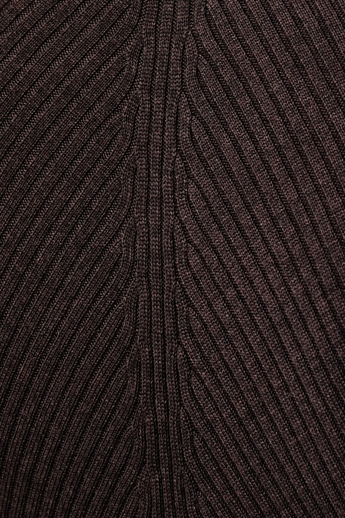 Sweter damski wełniany Faelina BOSS brązowy 50567364
