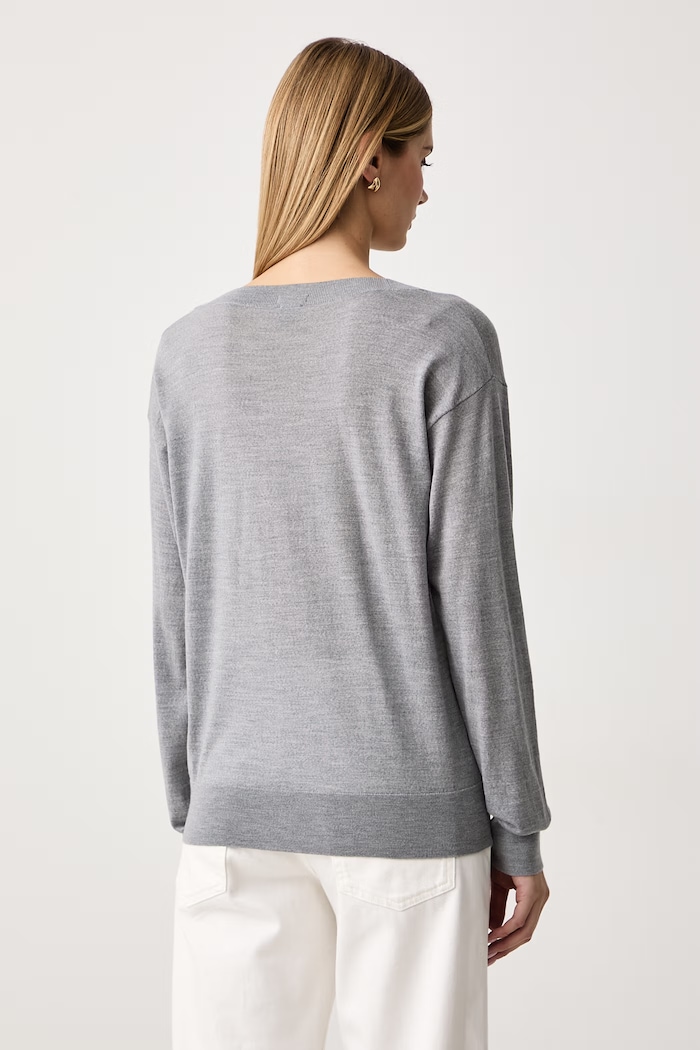 Îmbrăcăminte BOSS Pulover pentru femei din lână Freeslyn 50563400 gri