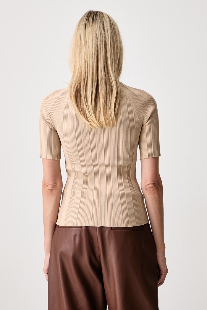 Odzież Sportmax Radura sweter z wiskozą damski 2622366051600 beżowy