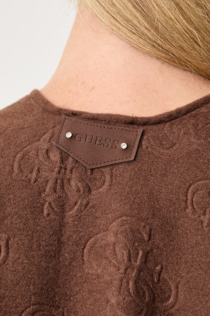 Poncho pentru femei Guess maro AW5660.POL03