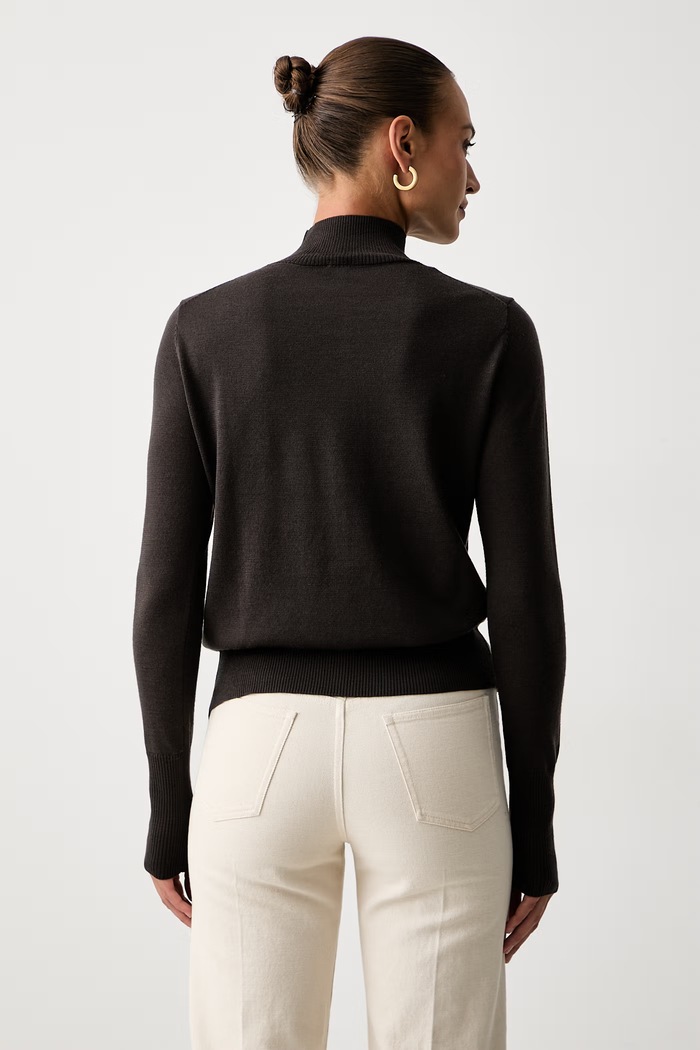 Odzież Pinko sweter damski z wełną 107921.A18M brązowy