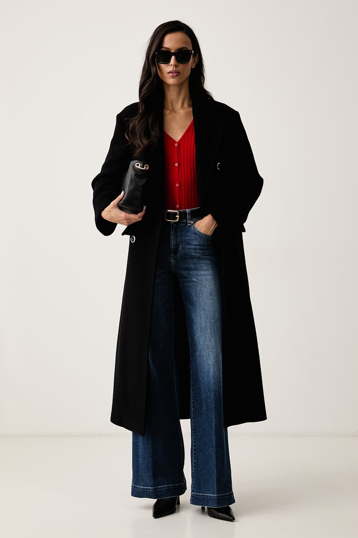 Pinko Kardigan damski wełniany 107835.A2Z6 czerwony AW26