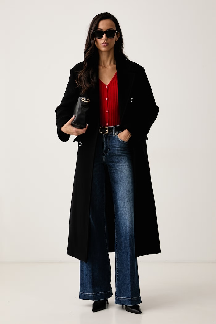 Pinko Kardigan damski wełniany 107835.A2Z6 czerwony AW26