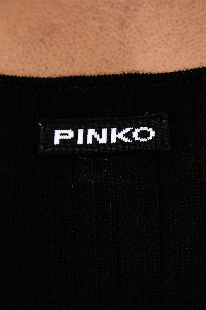 Kardigan za žene od vune Pinko crna 107835.A2Z6