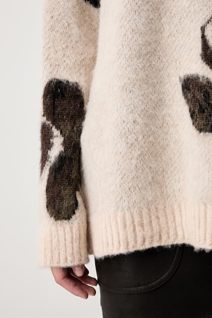 Pinko sweter damski z dodatkiem wełny 107861.A3P2 beżowy
