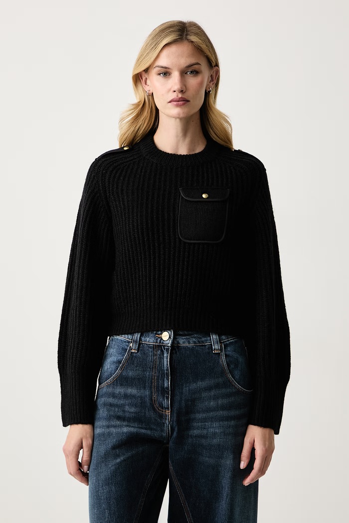 Pinko Pulover za žene s vunom crna 107803.A3OH