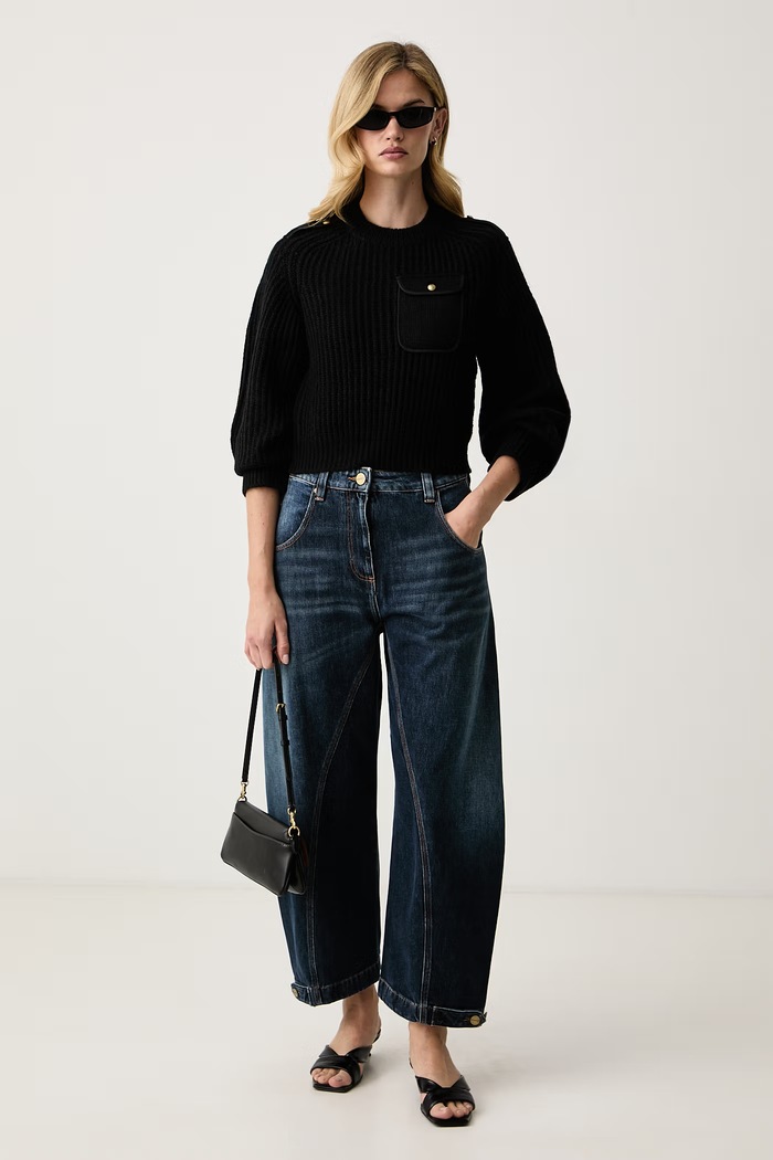 Pinko Pulover za žene s vunom 107803.A3OH crna AW26