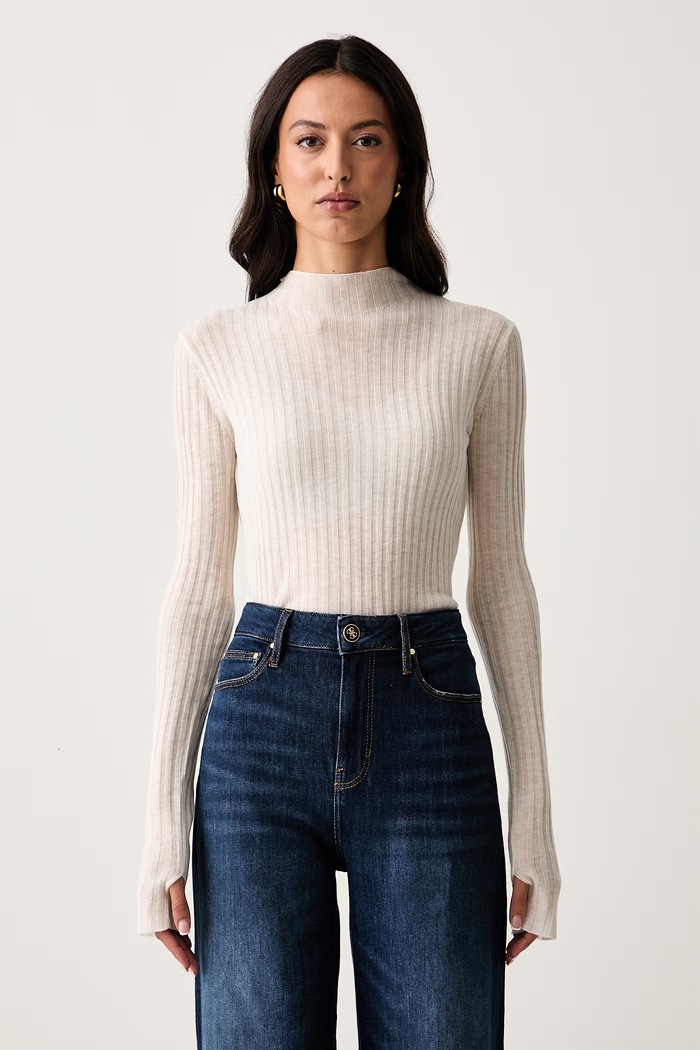 Pinko sweter damski wełniany beżowy 107834.A2Z6
