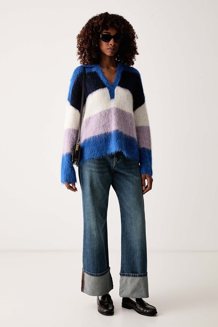 Pinko Pulover za žene s vunom 107860.A3P0 plava AW26