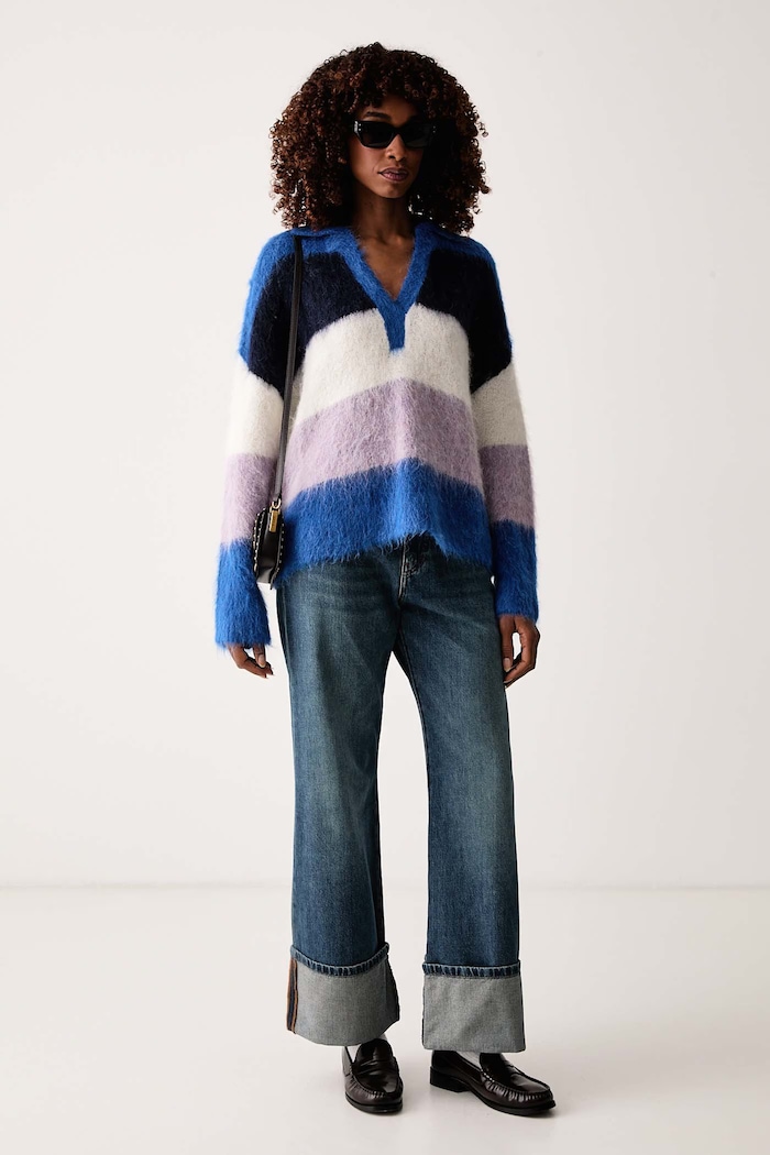 Pinko Pulover za žene s vunom 107860.A3P0 plava AW26