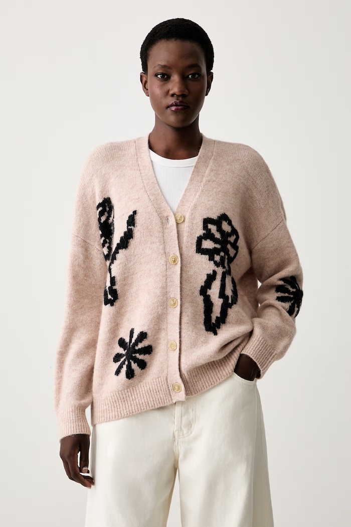 Scotch & Soda kardigan damski z dodatkiem wełny różowy U9B01612T