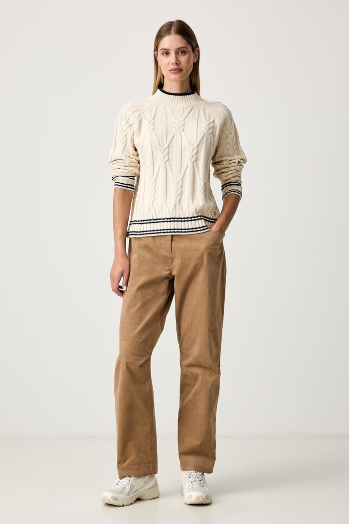 Helly Hansen sweter damski z wiskozą POSITANO 54564 beżowy AW26