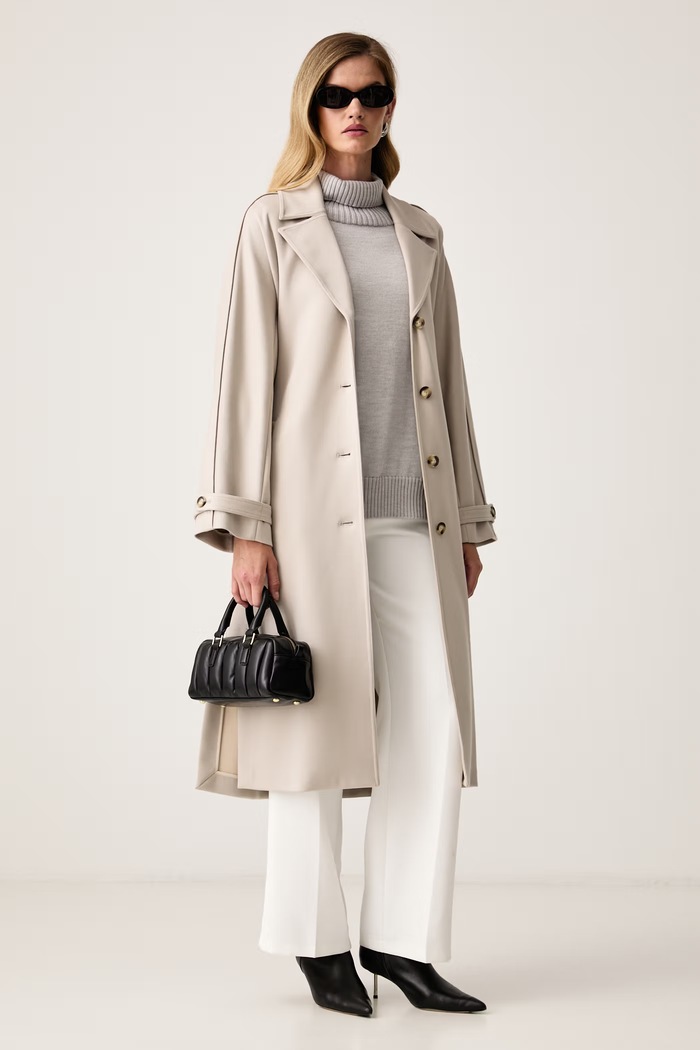 MM by Max Mara golf damski wełniany MMLMEANDRO 2626366148600 szary AW26