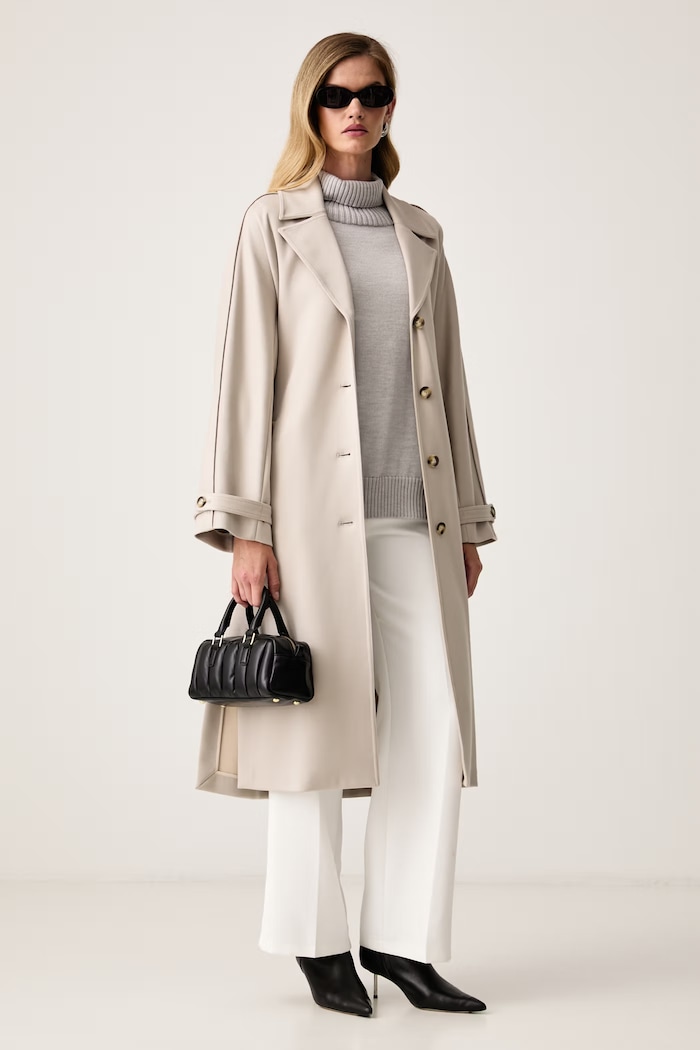 MM by Max Mara поло дамско от вълна MMLMEANDRO 2626366148600 сив AW26