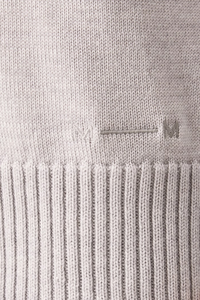MM by Max Mara поло дамско от вълна MMLMEANDRO 2626366148600 сив
