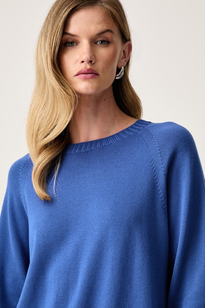 MM by Max Mara sweter damski wełniany MMLVIRGOLA niebieski 2626366138600