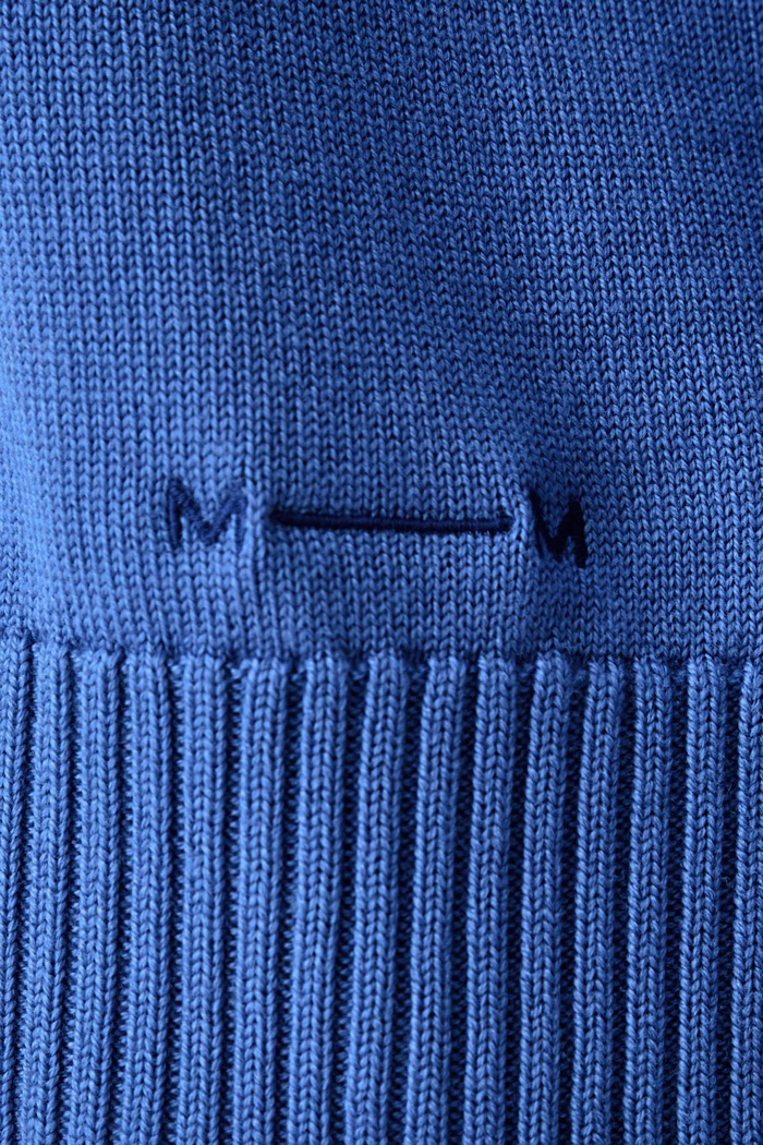 MM by Max Mara sweter damski wełniany MMLVIRGOLA 2626366138600 niebieski