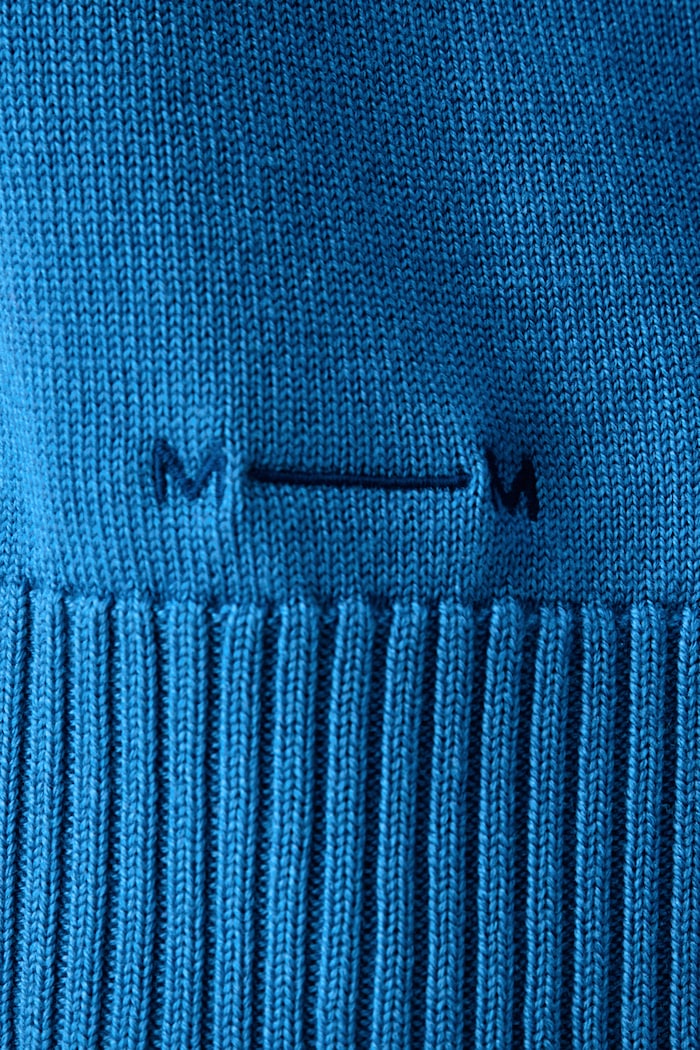 Sweter damski wełniany MMLVIRGOLA MM by Max Mara niebieski 2626366138600
