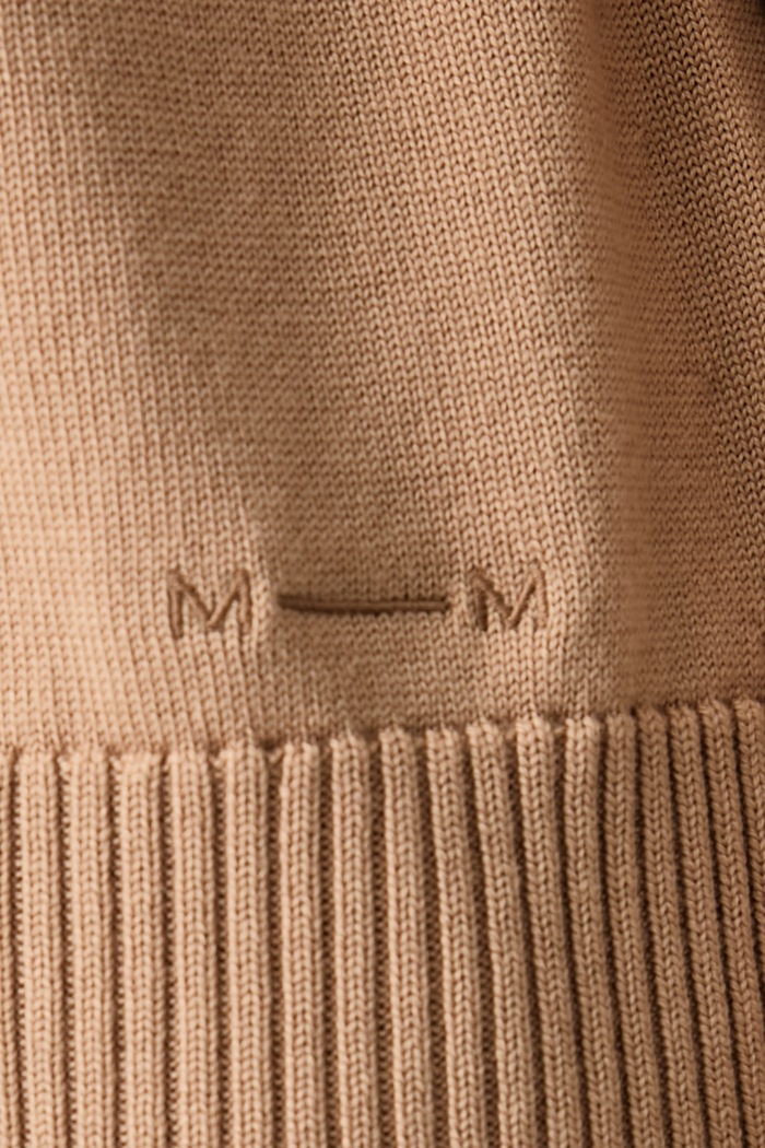 MM by Max Mara sweter damski wełniany MMLVIRGOLA 2626366138600 brązowy