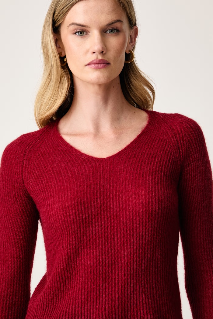 MM by Max Mara sweter damski z wełną MMLSVELTO czerwony 2626366108600