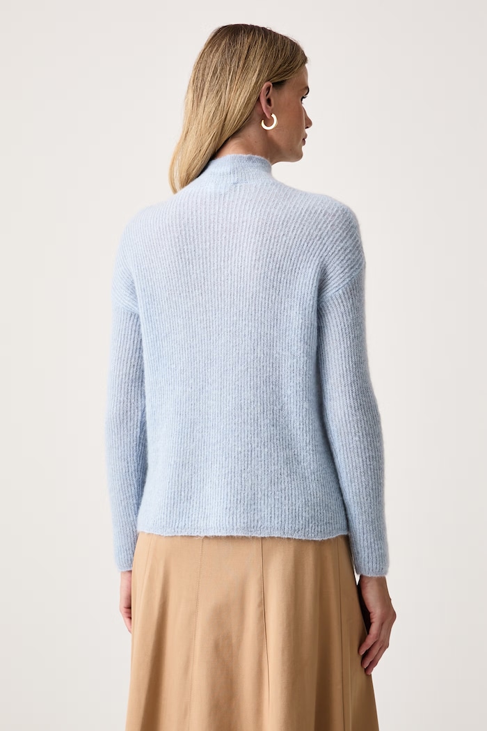 Дрехи MM by Max Mara пуловер дамски с вълна MMLSTRANO 2626366098600 син