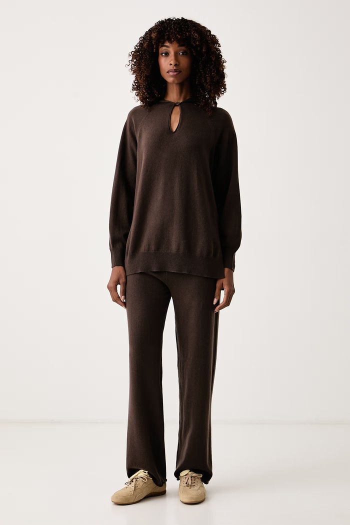 MM by Max Mara sweter damski wełniany MMLEGUALE 2626366018600 brązowy AW26