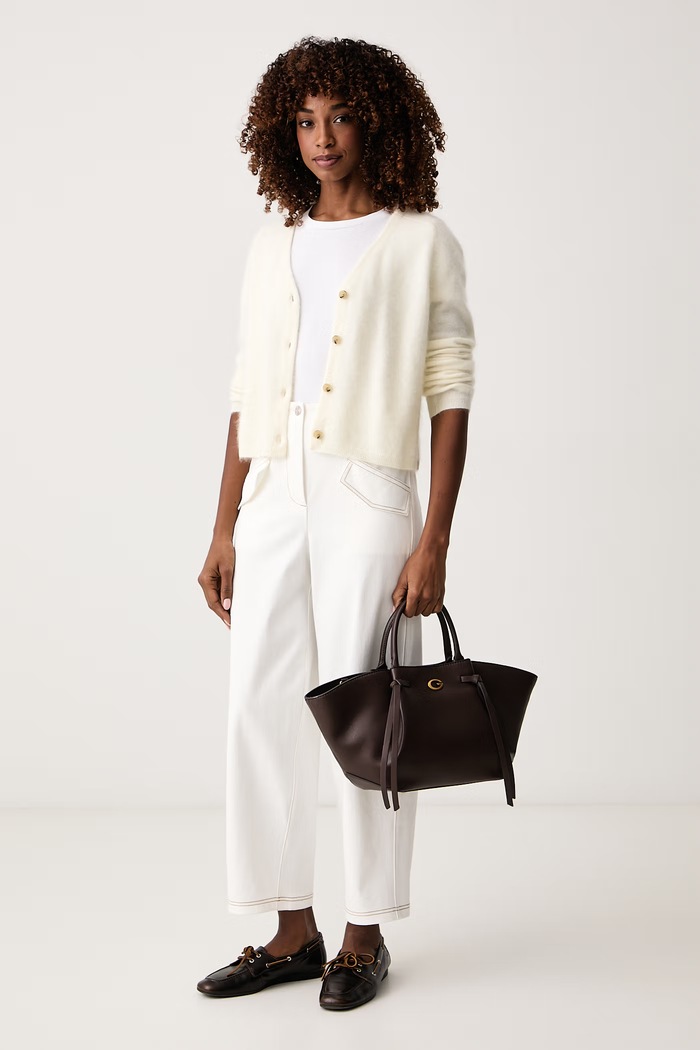 MM by Max Mara Kardigan damski wełniany MMLFOSCO 2626346028600 beżowy AW26