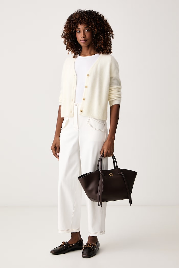 MM by Max Mara Kardigan damski wełniany MMLFOSCO 2626346028600 beżowy AW26