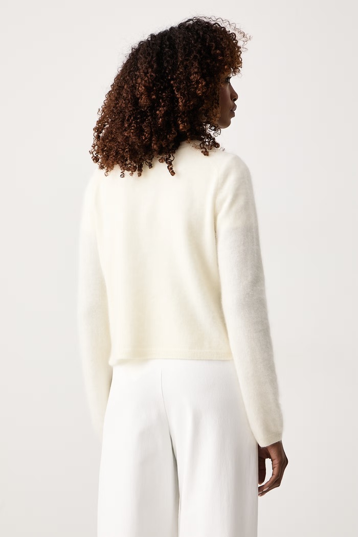 Odzież MM by Max Mara Kardigan damski wełniany MMLFOSCO 2626346028600 beżowy