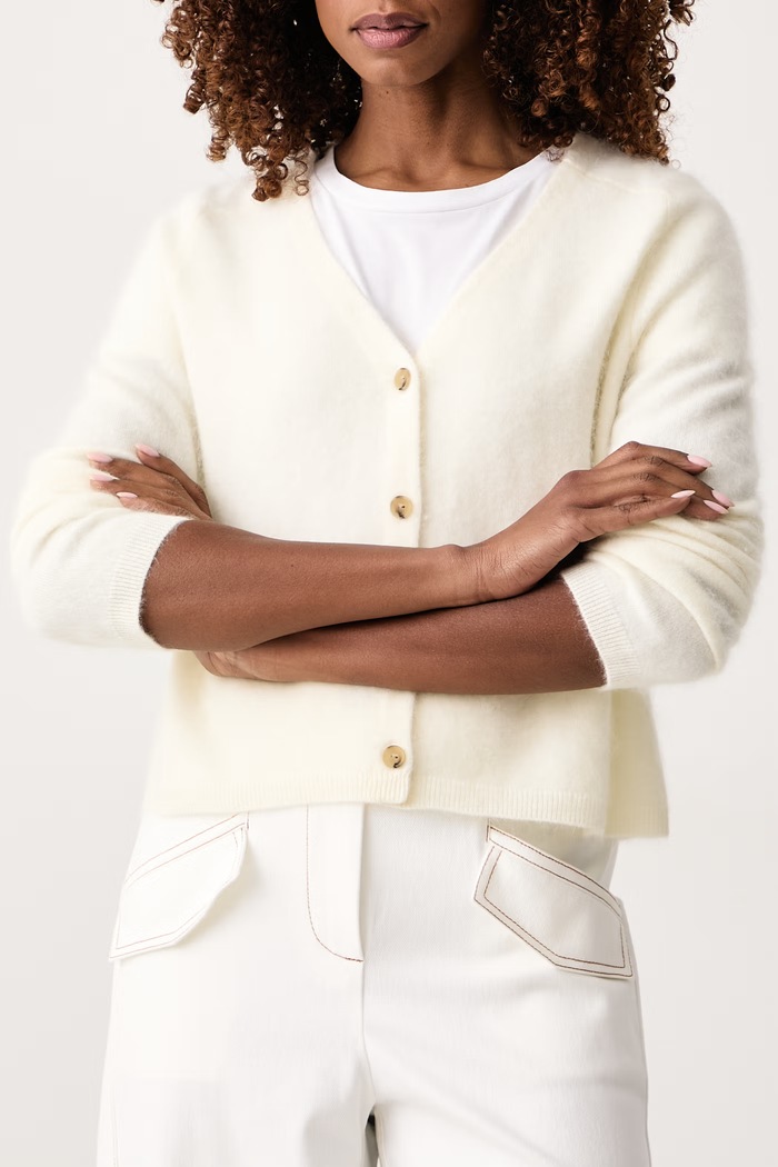 Kardigan damski wełniany MMLFOSCO MM by Max Mara 2626346028600 beżowy