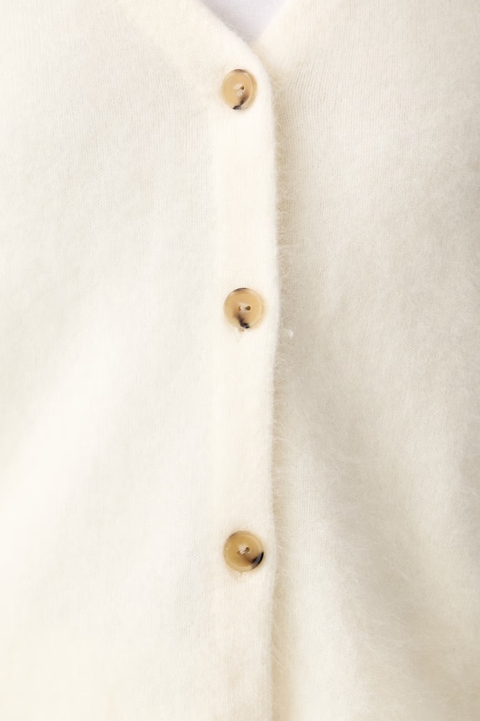Kardigan damski wełniany MMLFOSCO MM by Max Mara beżowy 2626346028600
