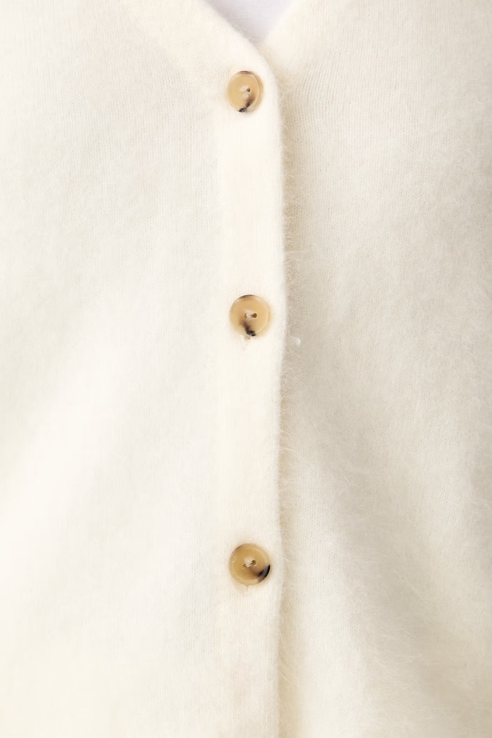 Kardigan damski wełniany MMLFOSCO MM by Max Mara beżowy 2626346028600