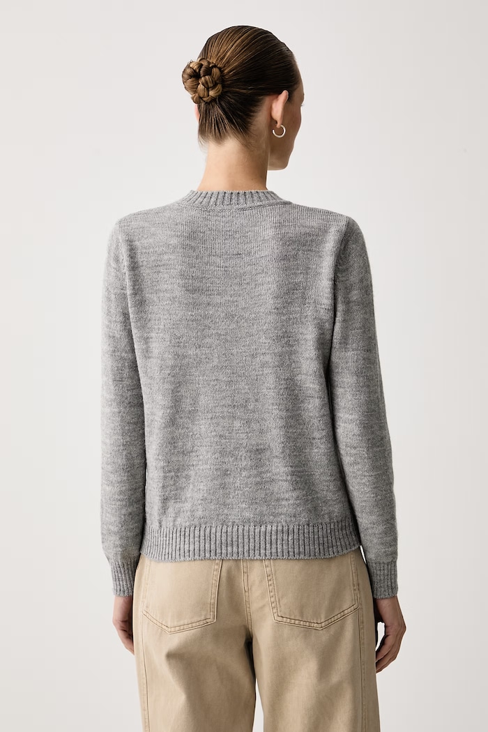 Oblečení Weekend Max Mara Svetr dámský s vlnou WKDNITRA 2625366272600 šedá