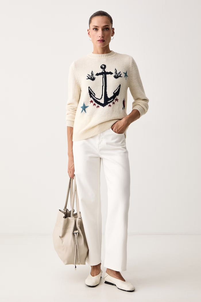 Weekend Max Mara Svetr dámský s vlnou WKDNITRA 2625366272600 béžová AW26