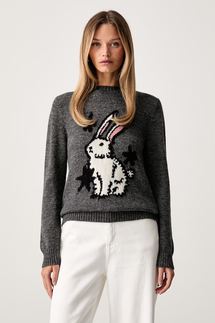 Weekend Max Mara sweter damski z wełną WKDNITRA szary 2625366272600