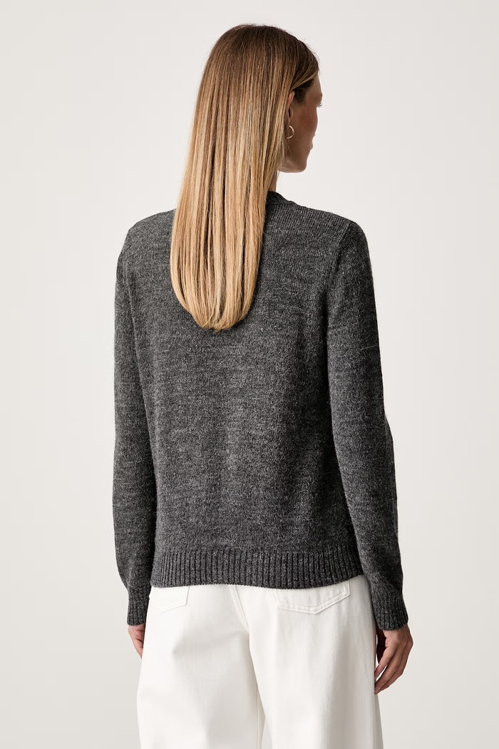 Odzież Weekend Max Mara sweter damski z wełną WKDNITRA 2625366272600 szary