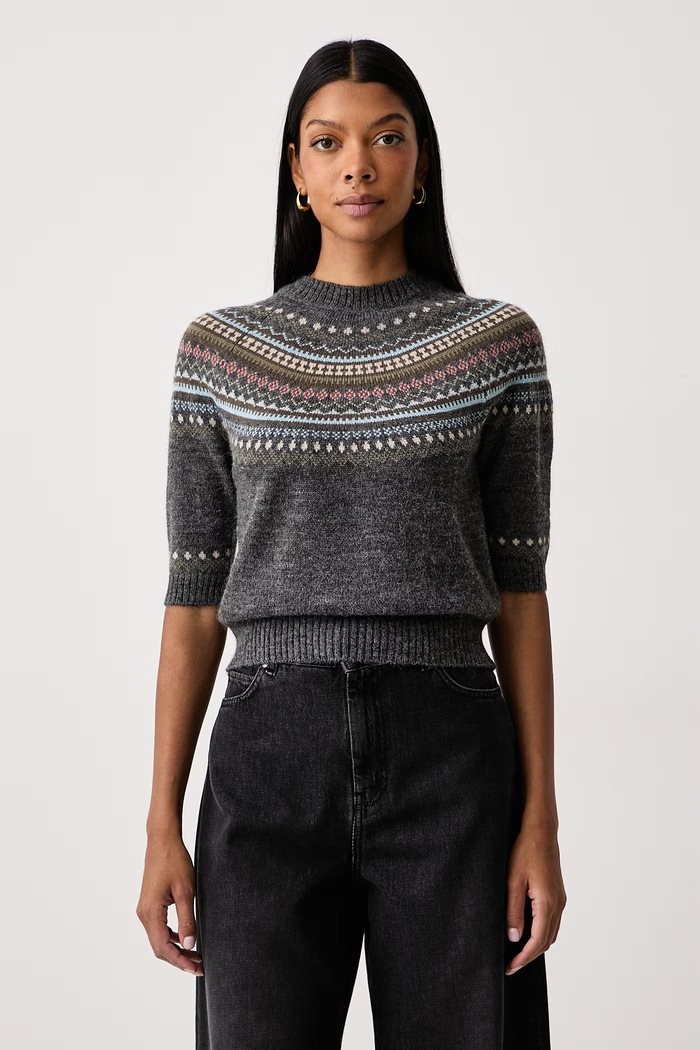Weekend Max Mara Sweter damski z wełną WKDGALLO szary 2625366262600