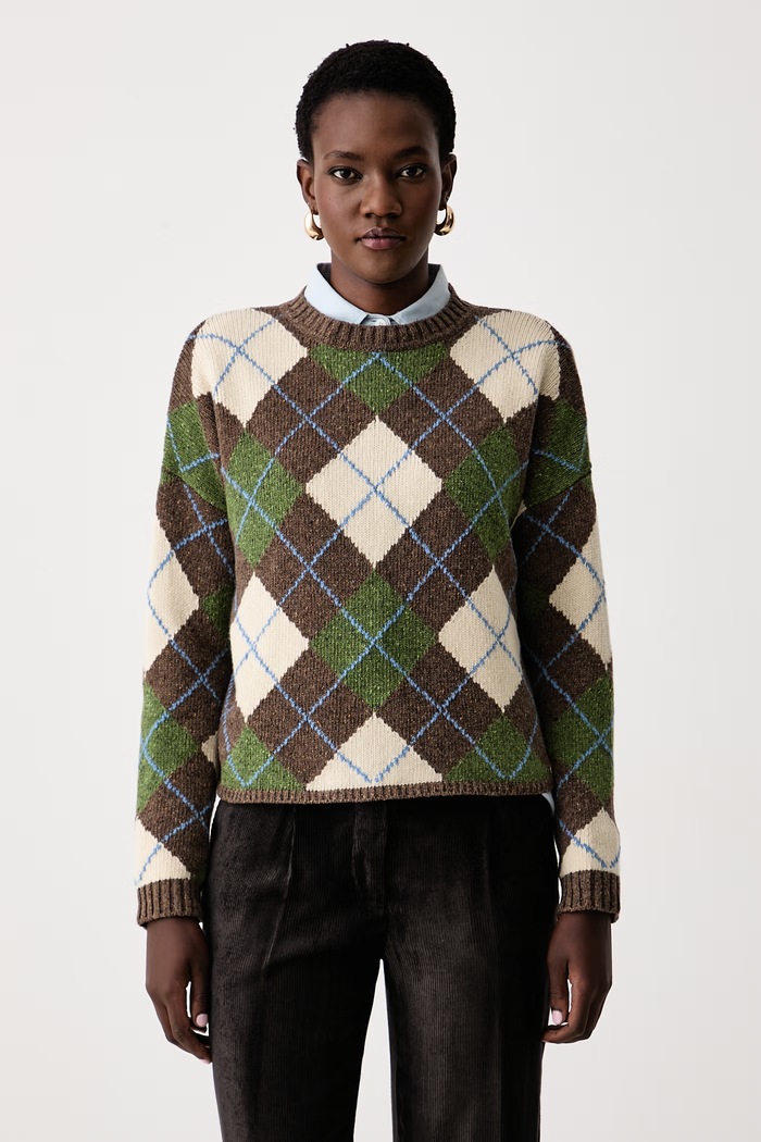 Weekend Max Mara Sweter damski z wełną WKDVASAIO brązowy 2625366252600