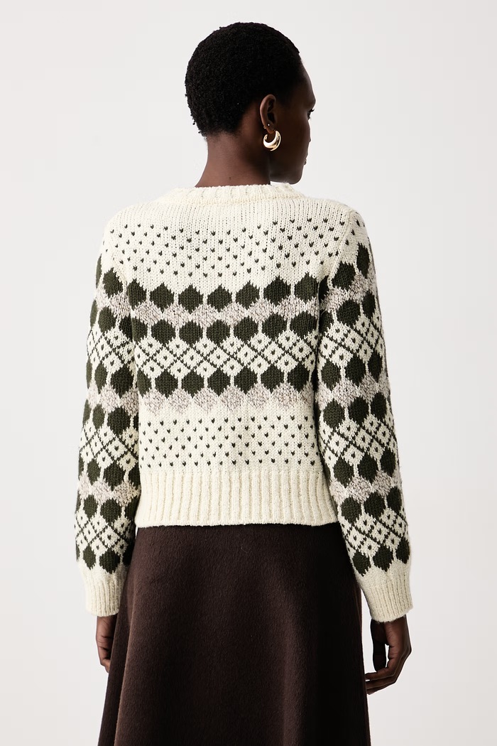 Odzież Weekend Max Mara Sweter damski z wełną WKDRANCH 2625366242600 zielony
