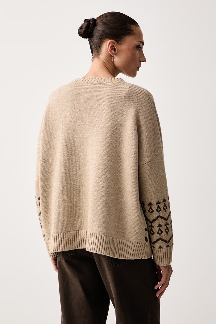 Oblečení Weekend Max Mara Svetr dámský vlněný WKDPAVIDI 2625366232600 béžová