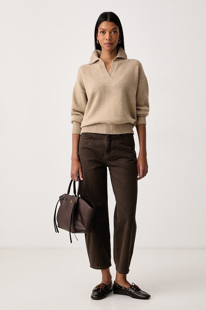 Weekend Max Mara Sweter damski wełniany WKDAGRE 2625366222600 beżowy AW26