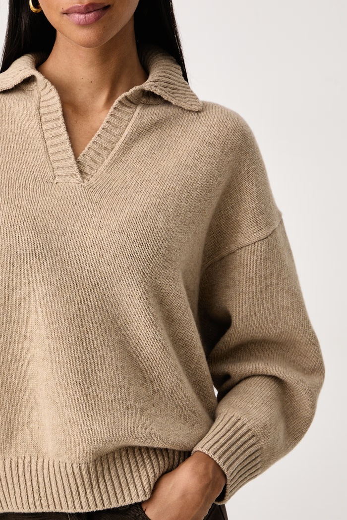 Sweter damski wełniany WKDAGRE Weekend Max Mara 2625366222600 beżowy
